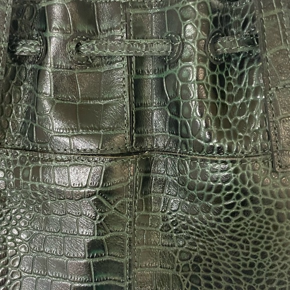 NWT Patricia Nash 10th Anniversary Distressed Vintage Croc Green Handbag (92) - Picture 12 of 16